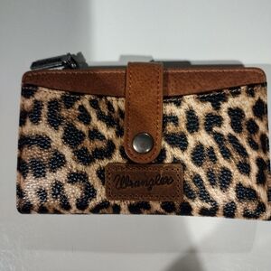 Wrangler Animal Print Wallet with Tan Trim